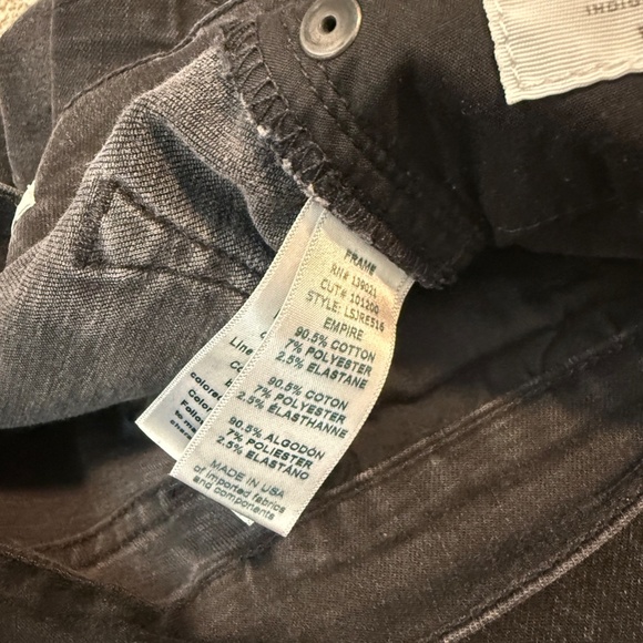 FRAME Denim “Le Skinny de Jeanne” Distressed Jeans – Washed Black (Size 27) - Picture 8 of 8